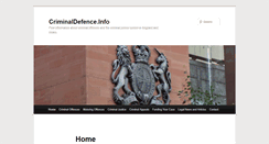 Desktop Screenshot of criminaldefence.info
