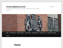 Tablet Screenshot of criminaldefence.info